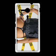 Coque Sony Xpéria SP Enquête de police sexy