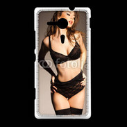 Coque Sony Xpéria SP Femme sexy en lingerie noire