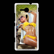 Coque Sony Xpéria SP Femme sexy sur un transat de plage