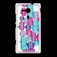 Coque Sony Xpéria SP Nuage de mots sexy