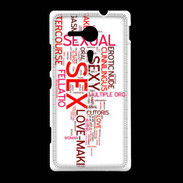 Coque Sony Xpéria SP Nuage de mots sexy 2