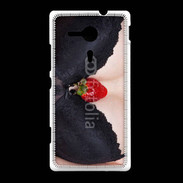 Coque Sony Xpéria SP soutien gorge avec une fraise