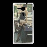 Coque Sony Xpéria SP Femme rétro et sexy