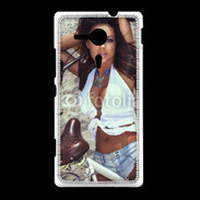 Coque Sony Xpéria SP Charme à vélo