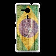 Coque Sony Xpéria SP Drapeau Brésil Grunge 510