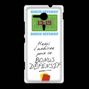 Coque Sony Xpéria SP Merci l'arbitre Bonus offensif-défensif Blanc