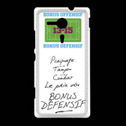 Coque Sony Xpéria SP Plaquage Bonus offensif-défensif Blanc