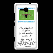 Coque Sony Xpéria SP 1 point bonus offensif-défensif Blanc