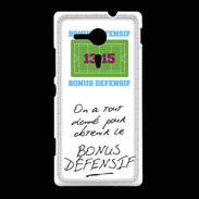 Coque Sony Xpéria SP Obtenir le Bonus offensif-défensif Blanc
