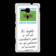 Coque Sony Xpéria SP Le combat Bonus offensif-défensif Blanc