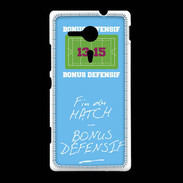 Coque Sony Xpéria SP Fin de match Bonus offensif-défensif Bleu