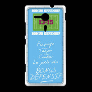 Coque Sony Xpéria SP Plaquage Bonus offensif-défensif Bleu