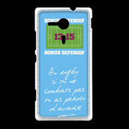 Coque Sony Xpéria SP Le combat Bonus offensif-défensif Bleu