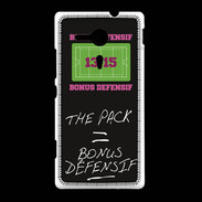 Coque Sony Xpéria SP The pack Bonus offensif-défensif Noir