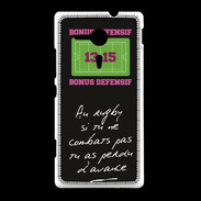 Coque Sony Xpéria SP Le combat Bonus offensif-défensif Noir