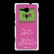 Coque Sony Xpéria SP Fin de match Bonus offensif-défensif Rose
