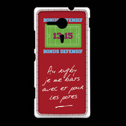 Coque Sony Xpéria SP Les potes Bonus offensif-défensif Rouge