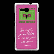 Coque Sony Xpéria SP Les potes Bonus offensif-défensif Rose