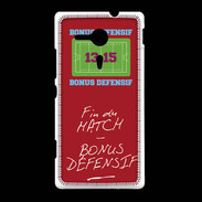 Coque Sony Xpéria SP Fin de match Bonus offensif-défensif Rouge
