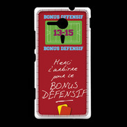 Coque Sony Xpéria SP Merci l'arbitre Bonus offensif-défensif Rouge