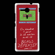 Coque Sony Xpéria SP 1 point bonus offensif-défensif Rouge