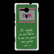 Coque Sony Xpéria SP Les potes Bonus offensif-défensif Vert