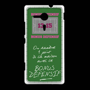Coque Sony Xpéria SP 1 point bonus offensif-défensif Vert