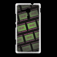 Coque Sony Xpéria SP Dégradé Bonus Offensif-défensif Noir