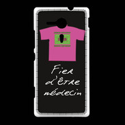Coque Sony Xpéria SP Médecin Bonus offensif-défensif Noir