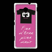 Coque Sony Xpéria SP Pilier droit Bonus offensif-défensif Rose 2