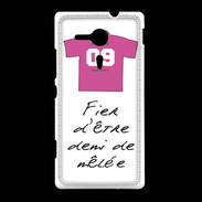 Coque Sony Xpéria SP Demi de mêlée Bonus offensif-défensif Blanc