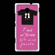 Coque Sony Xpéria SP 3/4 aile gauche Bonus offensif-défensif Rose 2