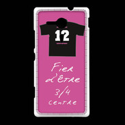 Coque Sony Xpéria SP 3/4 centre G Bonus offensif-défensif Rose 2