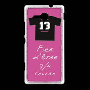 Coque Sony Xpéria SP 3/4 centre D Bonus offensif-défensif Rose 2