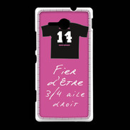 Coque Sony Xpéria SP 3/4 aile droit Bonus offensif-défensif Rose 2
