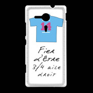 Coque Sony Xpéria SP 3/4 aile droit Bonus offensif-défensif Blanc 2