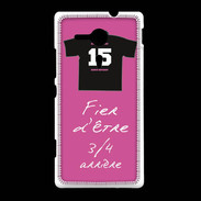 Coque Sony Xpéria SP 3/4 arrière Bonus offensif-défensif Rose 2