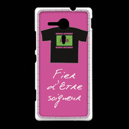 Coque Sony Xpéria SP Soigneur Bonus offensif-défensif Rose 2