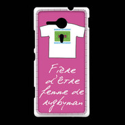 Coque Sony Xpéria SP Femme de rugbyman Bonus offensif-défensif Rose