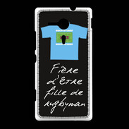 Coque Sony Xpéria SP Fille de rugbyman Bonus offensif-défensif Noir 2