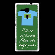 Coque Sony Xpéria SP Fille de rugbyman Bonus offensif-défensif Vert 2