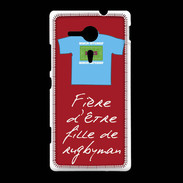 Coque Sony Xpéria SP Fille de rugbyman Bonus offensif-défensif Rouge 2