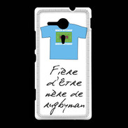 Coque Sony Xpéria SP Mère de rugbyman Bonus offensif-défensif Blanc 2