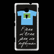 Coque Sony Xpéria SP Père de rugbyman Bonus offensif-défensif Noir 2