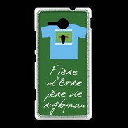 Coque Sony Xpéria SP Père de rugbyman Bonus offensif-défensif Vert 2
