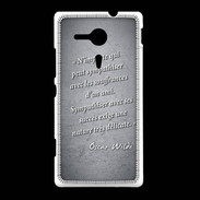 Coque Sony Xpéria SP Sympathiser Noir Citation Oscar Wilde