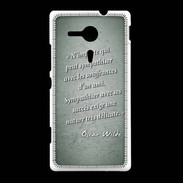 Coque Sony Xpéria SP Sympathiser Vert Citation Oscar Wilde