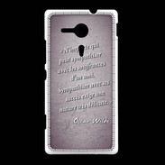 Coque Sony Xpéria SP Sympathiser Violet Citation Oscar Wilde