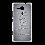 Coque Sony Xpéria SP Femmes comprises Noir Citation Oscar Wilde