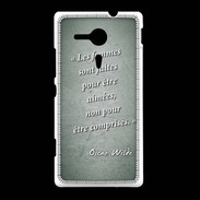 Coque Sony Xpéria SP Femmes comprises Vert Citation Oscar Wilde